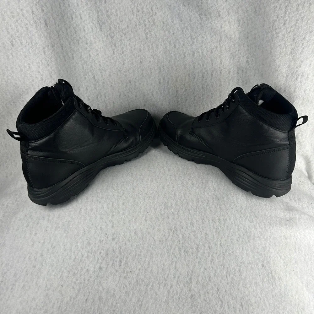 Nike ACG Manoa Boots Kids Size 7Y Black Leather Hiking Lifestyle 535921-003